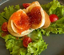 Блины с икрой