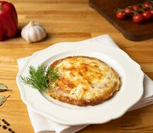 Куриная котлета с грибами