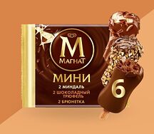 Мороженое Магнат Мини- Шоколадный трюфель, Брюнетка, Миндаль
