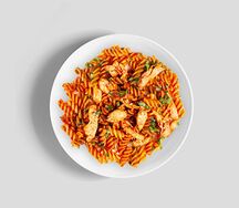 Паста фузилли с курицей