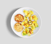 Рыбные котлеты с картофелем