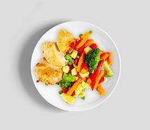 Филе куриное с миксом овощей