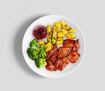 Говядина с картофелем и брокколи