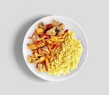 Фрикасе куриное с булгуром