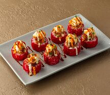 Запечённый ролл с треской и пармезаном