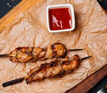 Шашлык из куриного бедра
