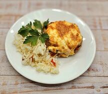 Птица под сырной шапкой с рисом Вкусно & Сытно