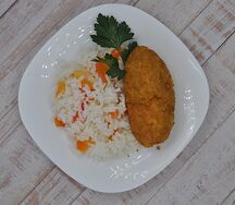 Котлета по-киевски с рисом Вкусно&Сытно