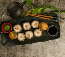 Ролл Сяке эби темпура