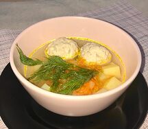 Суп с куриными фрикадельками
