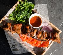 Шашлык из куриного бедра