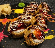 Горячий ролл в темпуре с креветкой Hot