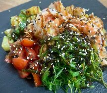 Поке с креветками