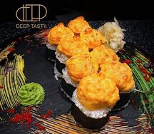 Ролл запеченный с гребешком