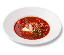 Солянка с копченой сметаной