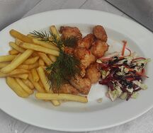 Курица по-азиатски с картофелем фри