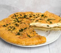 Хачапури с сыром и творогом