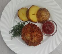 Котлета Пожарская с картофельным гарниром
