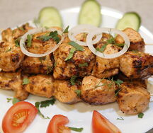 Шашлык из курицы на шпажке