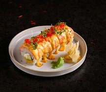 Ролл запечённый лосось/манго С2