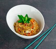 Тяхан с курицей