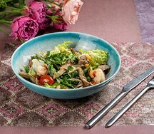 Салат с креветками