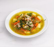 Куриный суп с горошком
