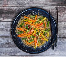 Фунчоза с овощами