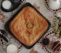 Пирог Мясной фарш и картофель