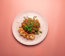 Гречневая лапша с креветкой