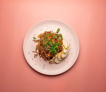 Гречневая лапша с курицей терияки
