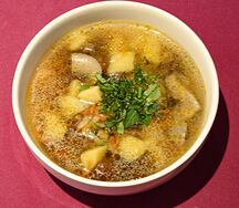 Суп картофельный с грибами ассорти