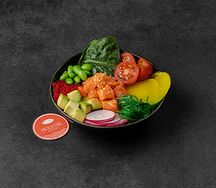 Поке с тартаром из лосося