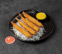 Креветка темпура с соусом манго