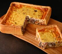 Пирог с говядиной и овощами