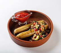 Колбаски куриные с табуле