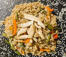 Тяхан с курицей