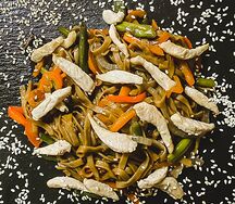 Удон с курицей