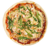 Пицца с креветками