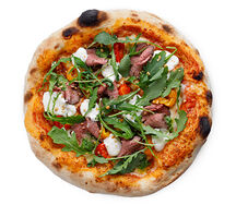 Пицца с ростбифом и Страчателлой