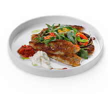 Хрустящий баклажан со страчателлой