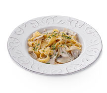 Тальятелле с шампиньонами