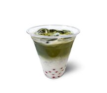 Bubble Матча Латте с белым шоколадом и клубникой