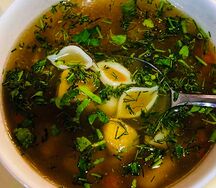 Суп куриный с макаронными изделиями