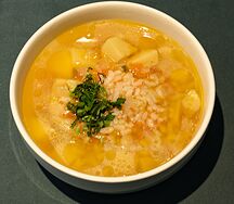 Суп рисовый с овощами