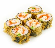 Теплый ролл со снежным крабом