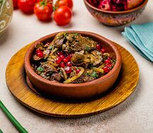Куриная печень По-грузински