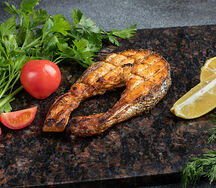 Семга на мангале