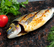 Дорадо на мангале