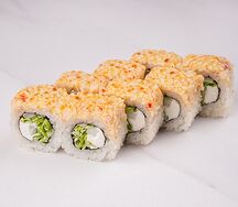Лайт ролл с сыром и крабом